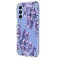 Samsung Galaxy A57 TPU-cover med blomstermønster - Blåregn