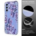 Samsung Galaxy A57 TPU-cover med blomstermønster - Blåregn