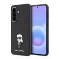 Samsung Galaxy A57 Karl Lagerfeld Fixed Glitter Metal Ikonik Cover - Sort