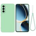 Samsung Galaxy A57 Flydende silikone cover med håndrem - grøn
