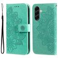 Samsung Galaxy A57 Mandala Series Etui med Pung - Grøn