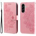 Samsung Galaxy A57 Mandala Series Etui med Pung - Pink