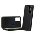 Samsung Galaxy A57 Smart Clear View Flip etui med kortplads - Sort