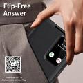 Samsung Galaxy A57 Smart Clear View Flip etui med kortplads - Sort