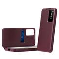 Samsung Galaxy A57 Smart Clear View Flip etui med kortplads