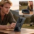 Samsung Galaxy A57 Tech-Protect Kevlar Cam+ 2-sæt cover - skærmbeskytter, kamerabeskytter, stativ - sort
