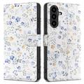 Samsung Galaxy A57 Tech-Protect Pung Cover med Magnet og Stativ - Forårsblomster