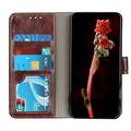 Samsung Galaxy A57 Pung Etui med Stativ - Brun