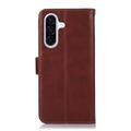 Samsung Galaxy A57 Pung læder cover med RFID - Brun