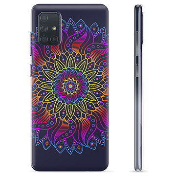 Samsung Galaxy A71 TPU Cover - Farverig Mandala
