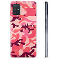 Samsung Galaxy A71 TPU Cover - Pink Camouflage