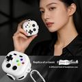 Samsung Galaxy Buds 4/4 Pro-etui i gaming-controller-stil med karabinhage og rengøringsværktøj - hvid