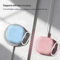 Samsung Galaxy Buds 4/Buds 4 Pro Silikone Cover med Karabinhage - Sky Blå