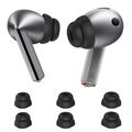 Samsung Galaxy Buds3 Pro Ahastyle DD09 Silikone ørepropper - Sort