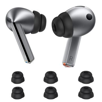 Samsung Galaxy Buds3 Pro Ahastyle DD09 Silikone ørepropper - Sort