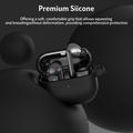 Samsung Galaxy Buds3 Pro Silikone Cover med Karabinhage - Hvid