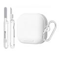 Samsung Galaxy Buds4/Buds4 Pro Elegant etui med karabinhage og rengøringspenne