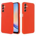 Samsung Galaxy F34/M34 5G Liquid Silikone Cover med Strop - Rød