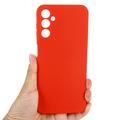 Samsung Galaxy F34/M34 5G Liquid Silikone Cover med Strop - Rød