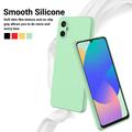Samsung Galaxy M06/F06 5G Flydende silikone cover med håndrem - grøn