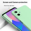 Samsung Galaxy M06/F06 5G Flydende silikone cover med håndrem - grøn