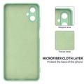 Samsung Galaxy M06/F06 5G Flydende silikone cover med håndrem - grøn