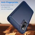 Samsung Galaxy M16/F36 Børstet TPU Cover - Karbonfiber