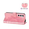 Samsung Galaxy M35 Mandala Series Etui med Pung - Pink