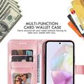 Samsung Galaxy M35 Mandala Series Etui med Pung - Pink