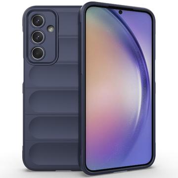 Samsung Galaxy M35 Rugged TPU Cover - Mørkeblå