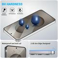 Samsung Galaxy M47 Skærmbeskyttelse Hærdet Glas - Full Fit - 9H - Sort kant