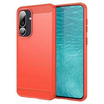 Samsung Galaxy M56/F56 Børstet TPU Cover - Karbonfiber