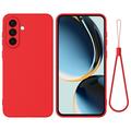 Samsung Galaxy M56 Flydende silikone cover med håndrem