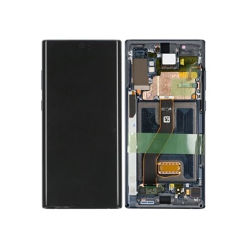 Samsung Galaxy Note10+ Skærm & Frontcover GH82-20838A - Sort