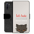 Samsung Galaxy Note10+ Premium Flip Cover med Pung - Vred Kat
