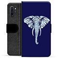 Samsung Galaxy Note10+ Premium Flip Cover med Pung - Elefant