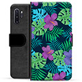 Samsung Galaxy Note10+ Premium Flip Cover med Pung - Tropiske Blomster