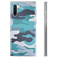 Samsung Galaxy Note10 TPU Cover - Blå Camouflage