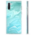 Samsung Galaxy Note10 TPU Cover - Blå Marmor