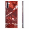 Samsung Galaxy Note10 TPU Cover - Rød Marmor