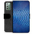 Samsung Galaxy Note20 Premium Flip Cover med Pung - Læder