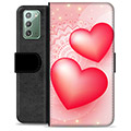 Samsung Galaxy Note20 Premium Flip Cover med Pung - Kærlighed