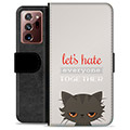 Samsung Galaxy Note20 Ultra Premium Flip Cover med Pung - Vred Kat