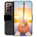 Samsung Galaxy Note20 Ultra Premium Flip Cover med Pung - Guitar