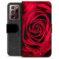 Samsung Galaxy Note20 Ultra Premium Flip Cover med Pung - Rose
