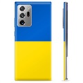 Samsung Galaxy Note20 Ultra TPU Cover Ukrainsk Flag - Gul og lyseblå
