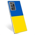 Samsung Galaxy Note20 Ultra TPU Cover Ukrainsk Flag - Gul og lyseblå