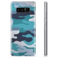 Samsung Galaxy Note8 TPU Cover - Blå Camouflage