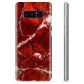 Samsung Galaxy Note8 TPU Cover - Rød Marmor