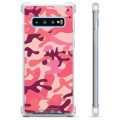 Samsung Galaxy S10 Hybrid Cover - Pink Camouflage